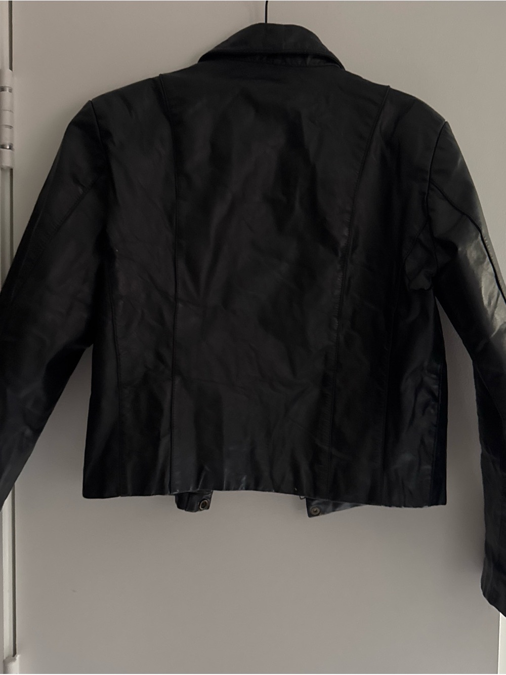 Wilsons Leather Black Cropped Leather Jacket - Picture 2 of 4